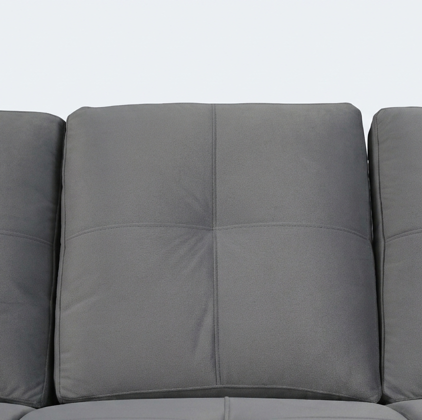 RIGA LYRA FAB 2SEATER SOFA D GREY