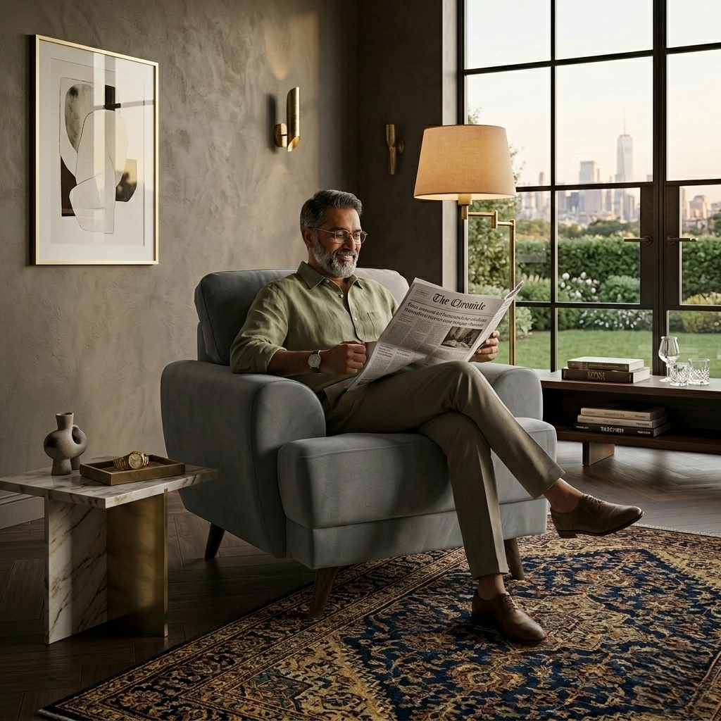 RIGA LYRA FAB 1SEATER SOFA D GREY