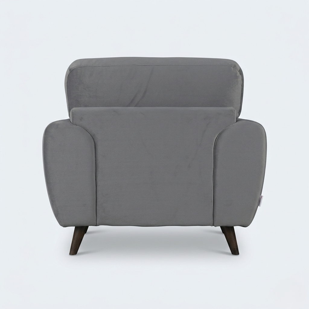 RIGA LYRA FAB 1SEATER SOFA D GREY