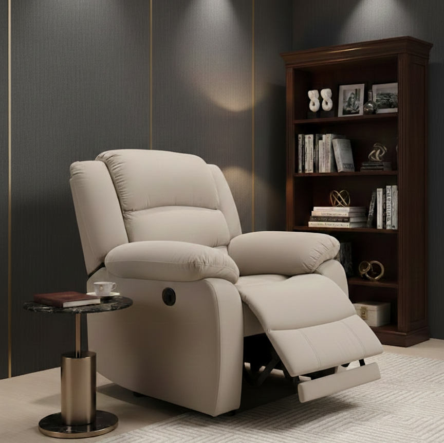 BRADFORD 1S ELEC FABRIC REC BEIGE ELITE