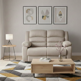 Bradford 2 Seater Sofa Set in Beige Velvet Upholstery Fabric
