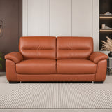 Canyon Half Leather 3 Seater Sofa Tan