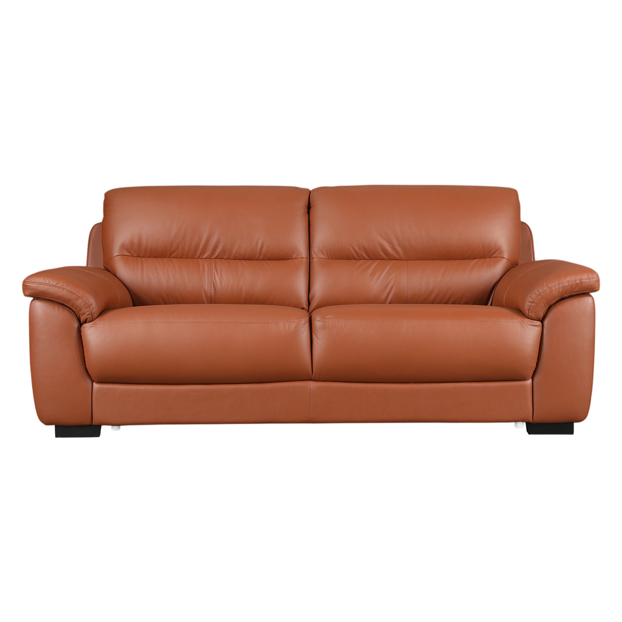 CANYON HALF LEATHER 3 SEATER SOFA TAN
