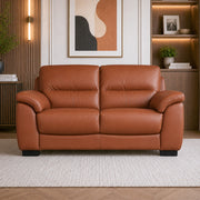 CANYON HALF LEATHER SOFA TAN