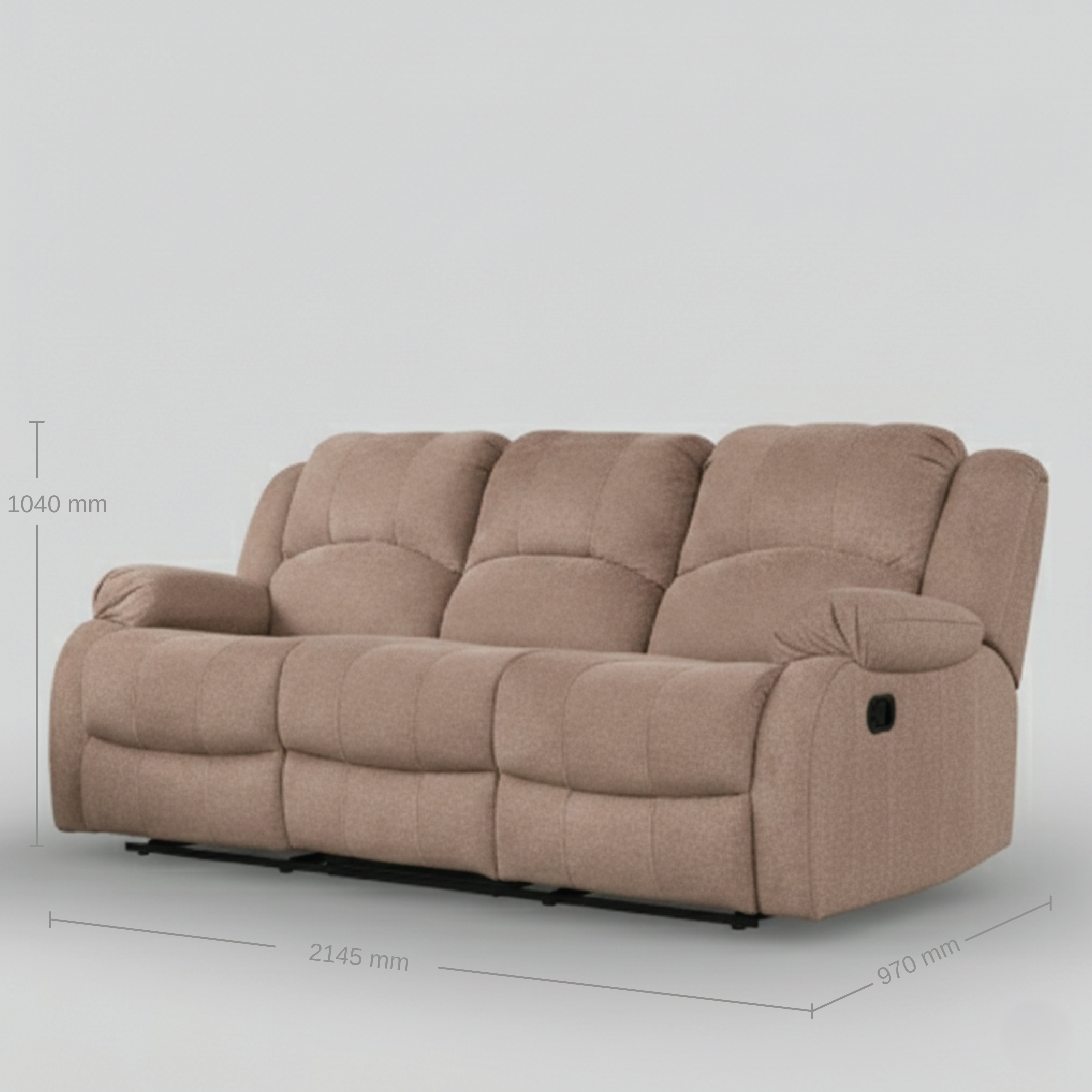 RIO FAB 3 STR REC WITH DD TRAY BROWN