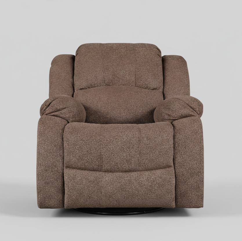 RIO FABRIC 1 STR ROCKER RECLINER BROWN