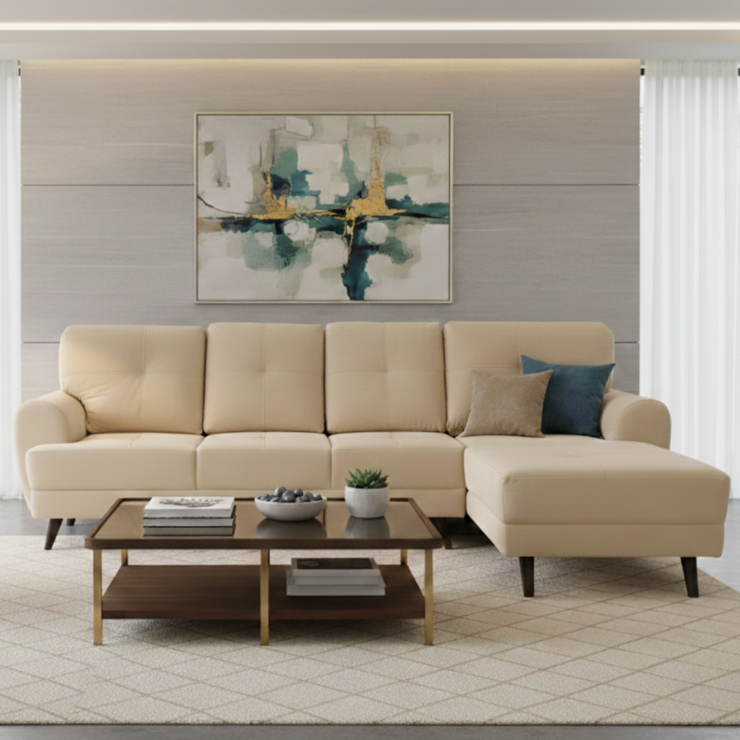 RIGA LYRA FAB LOUNGER LARGE BEIGE LH