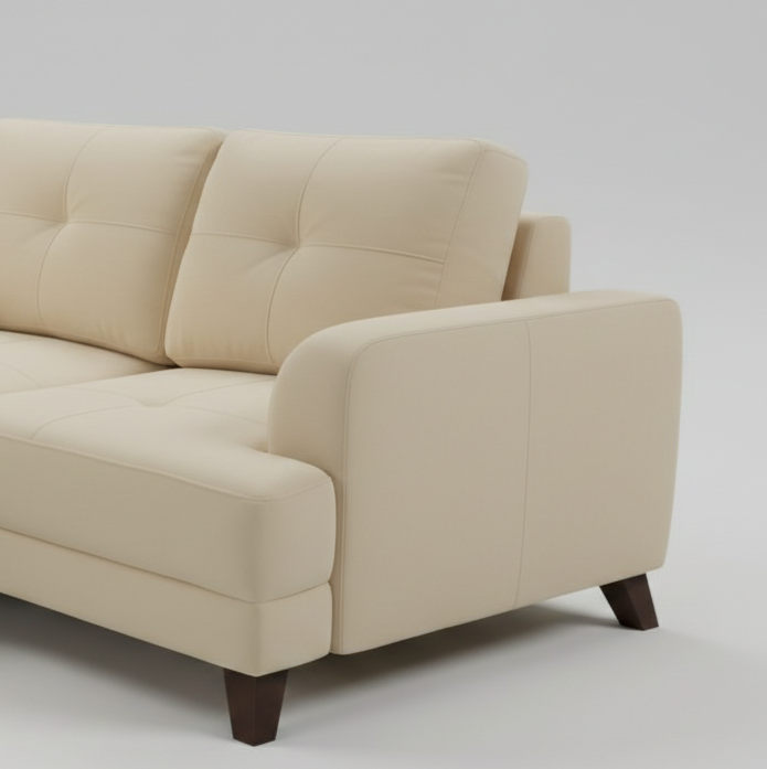 RIGA LYRA FAB LOUNGER LARGE BEIGE RH