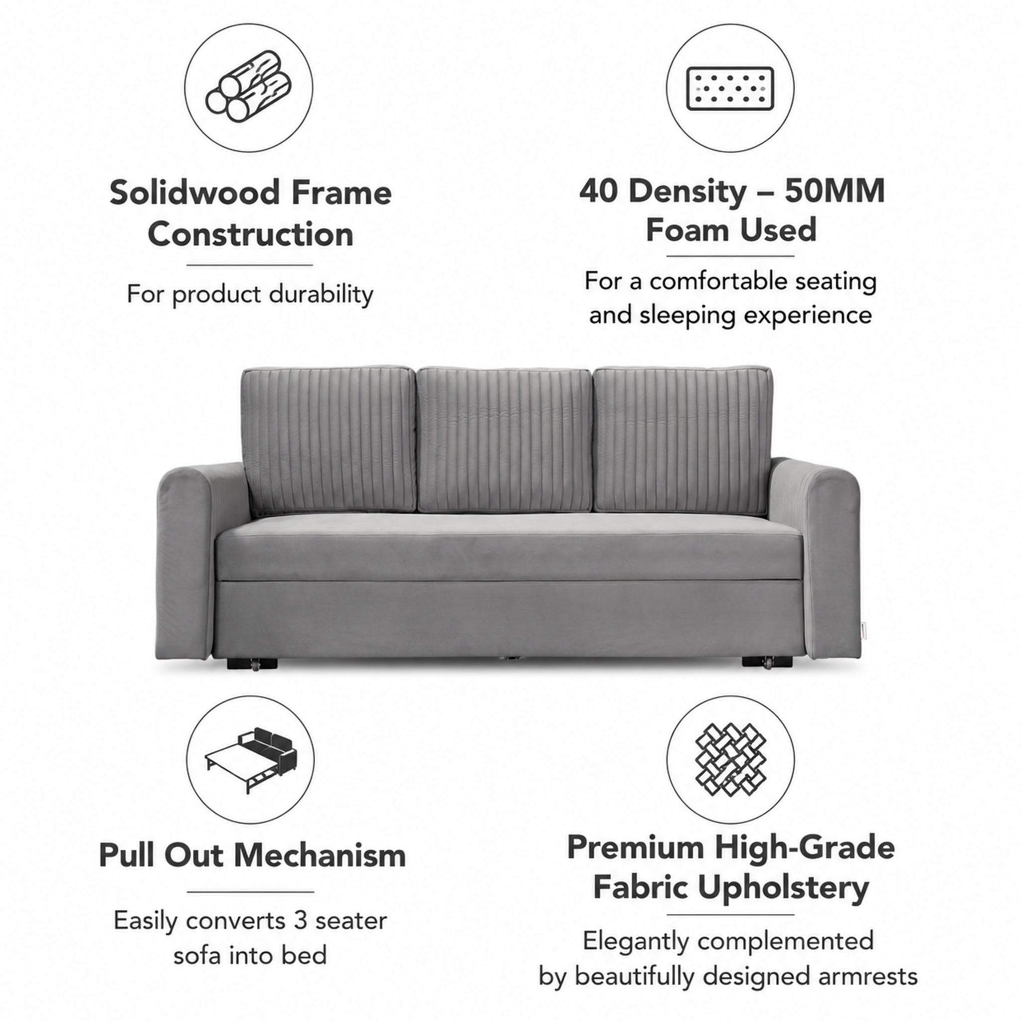 LAVISTA SOFA BED GREY