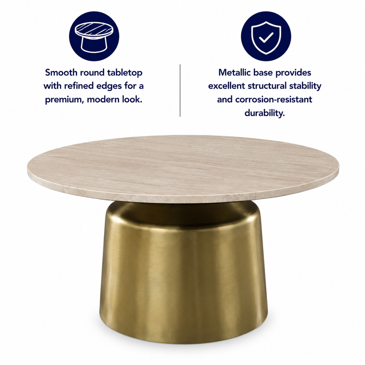 Oro Marble Top Center Table