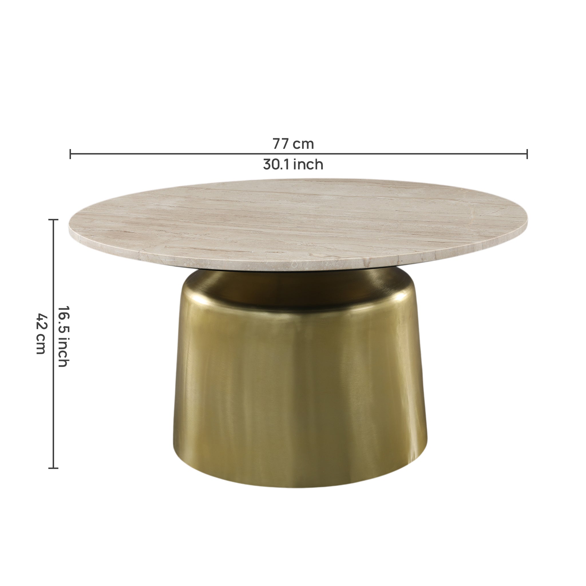 Oro Marble Top Center Table