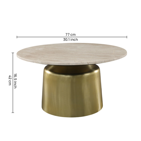 Oro Marble Top Center Table dimensions