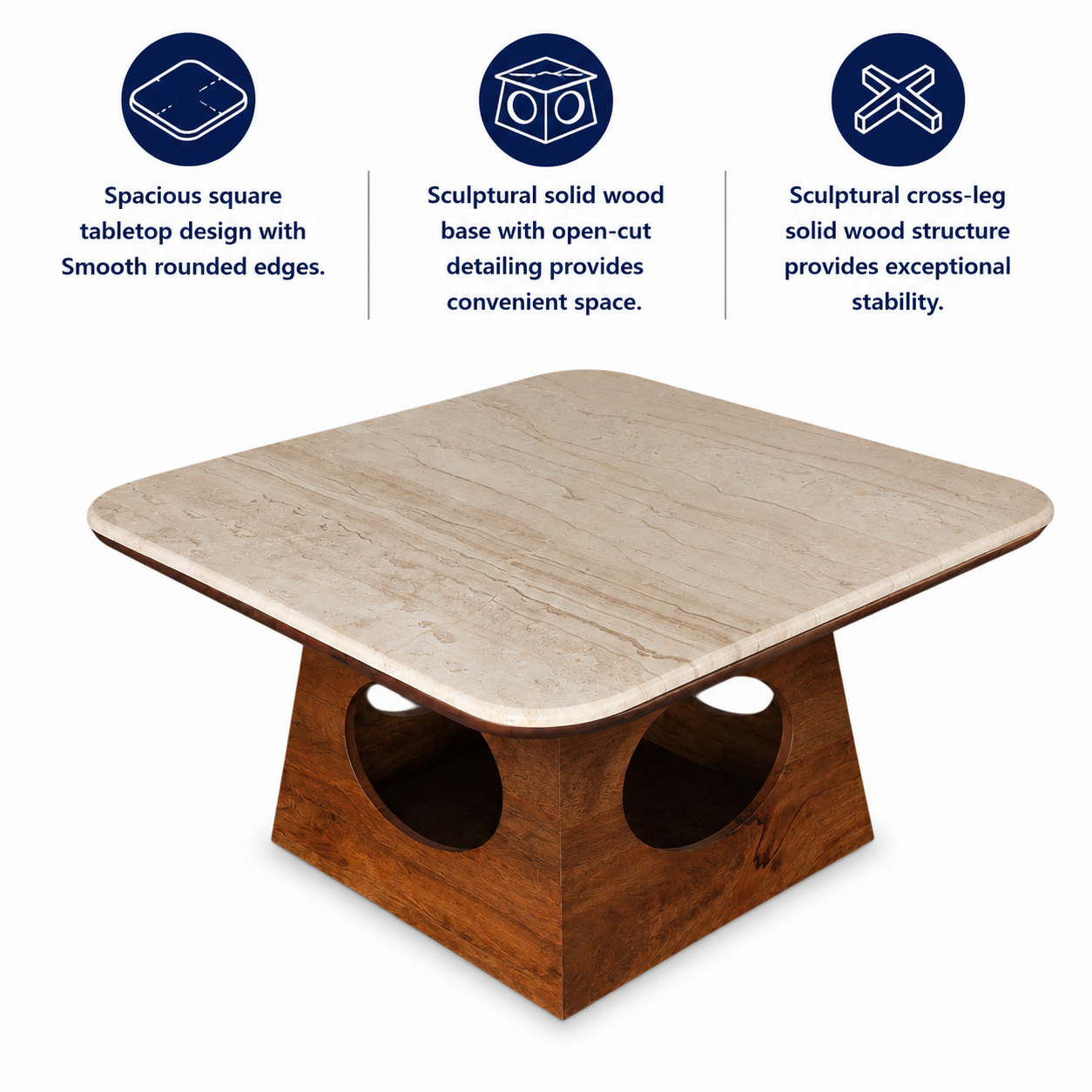 Arcus Marble Top Center Table