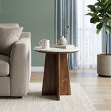 Arcus Marble Top Side Table