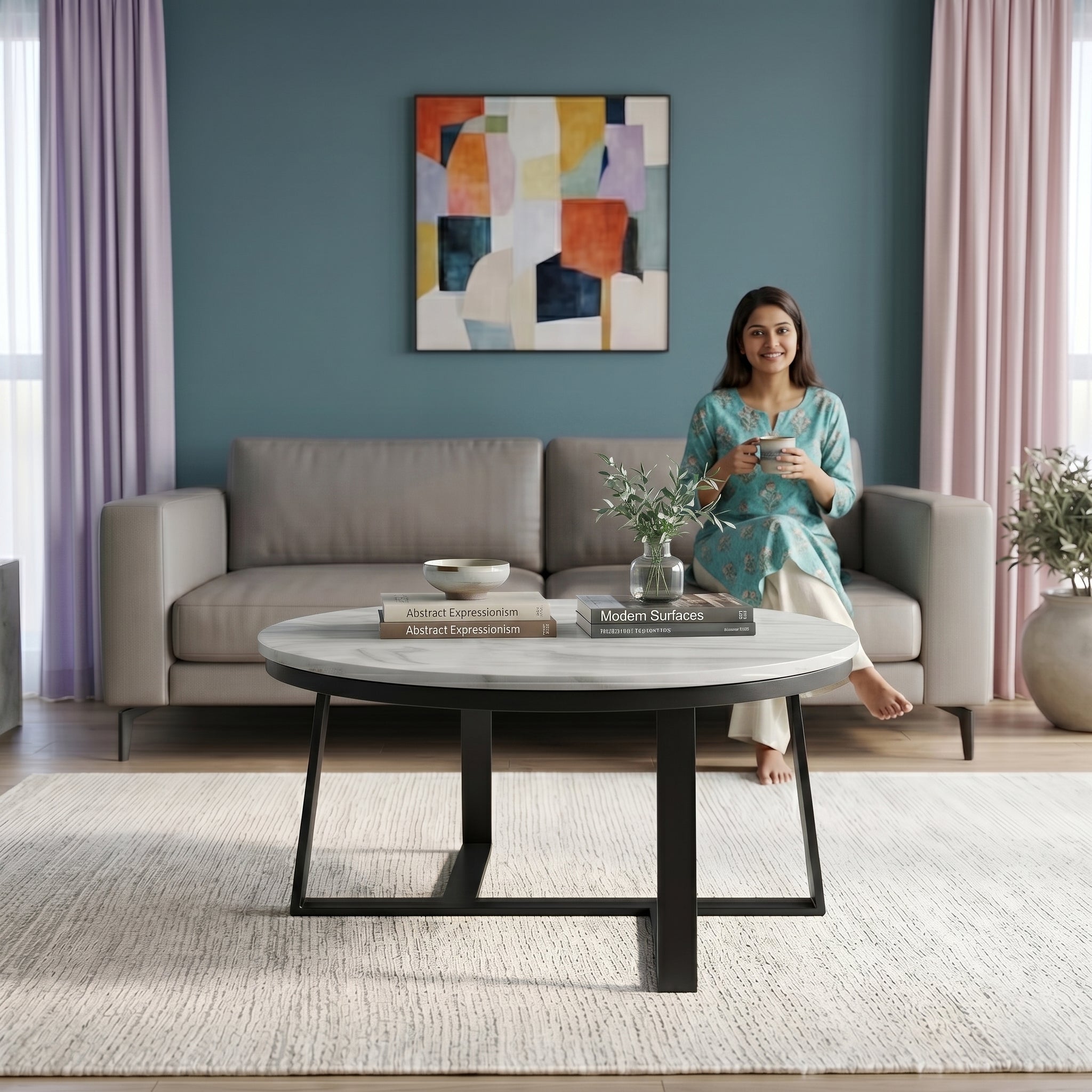 Elix Marble Top Center Table