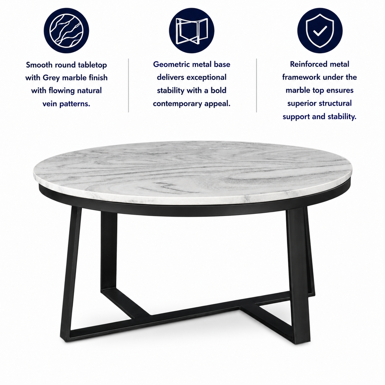 Elix Marble Top Center Table