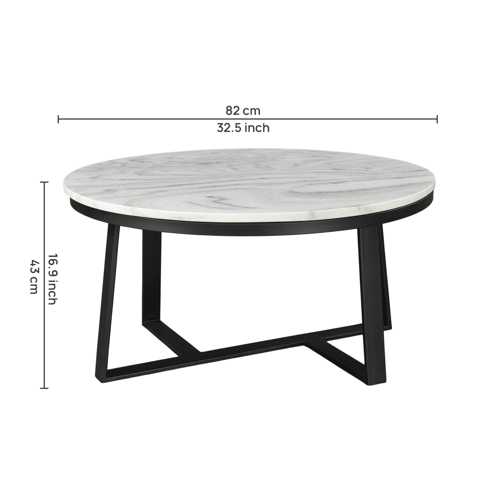 Elix Marble Top Center Table