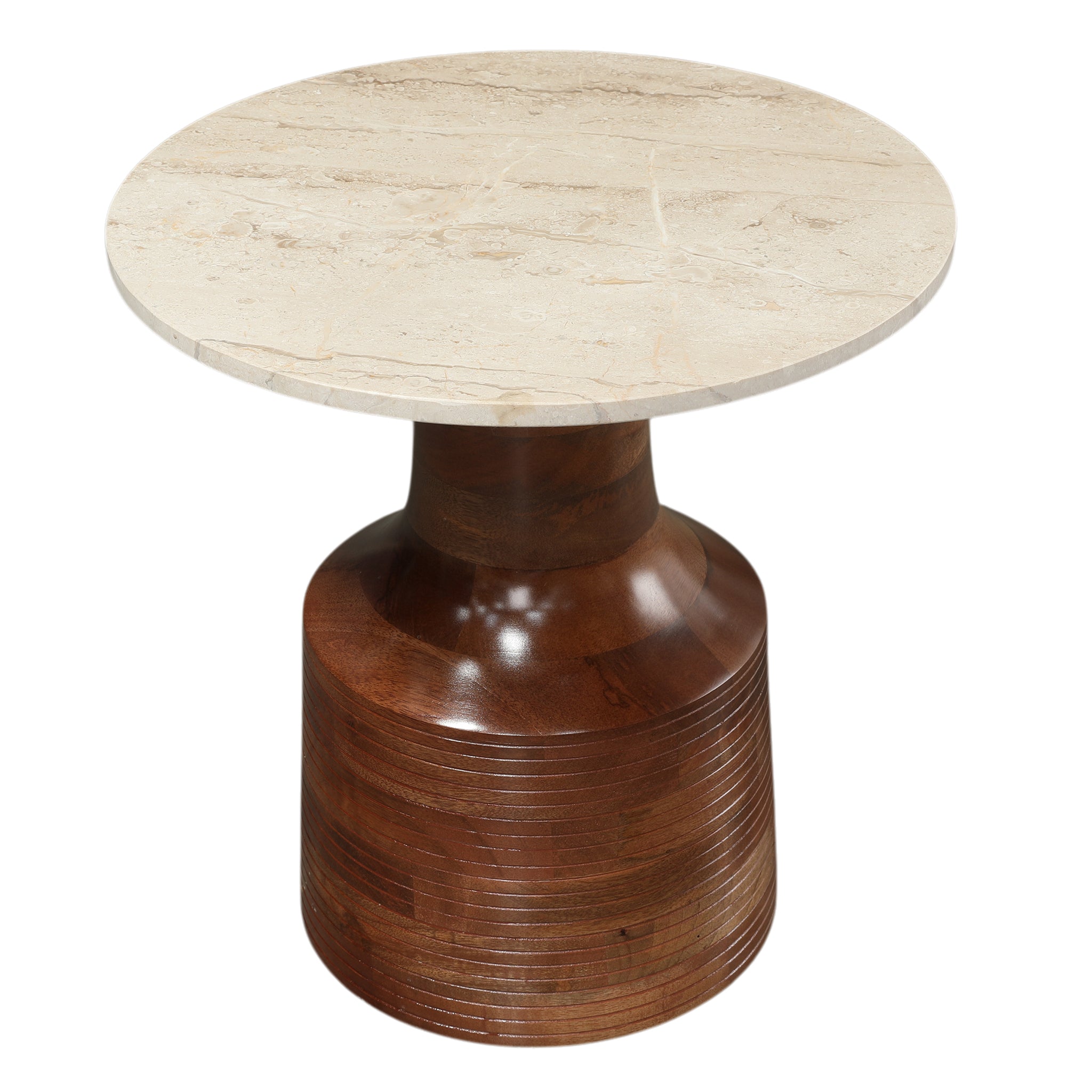 Ornate Marble Top Side Table