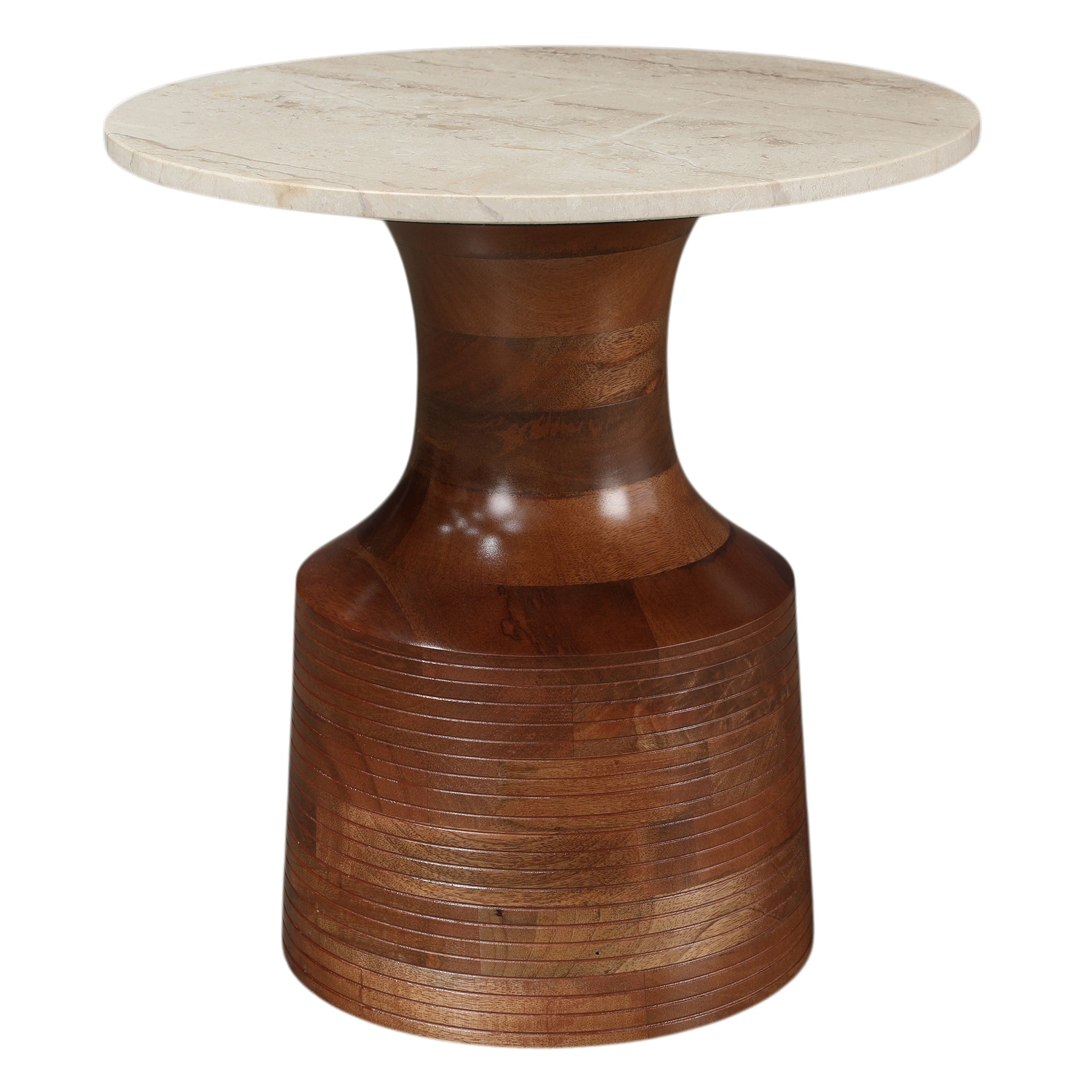 Ornate Marble Top Side Table