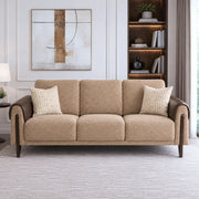 Arix Fabric 3 Seater Sofa Brown