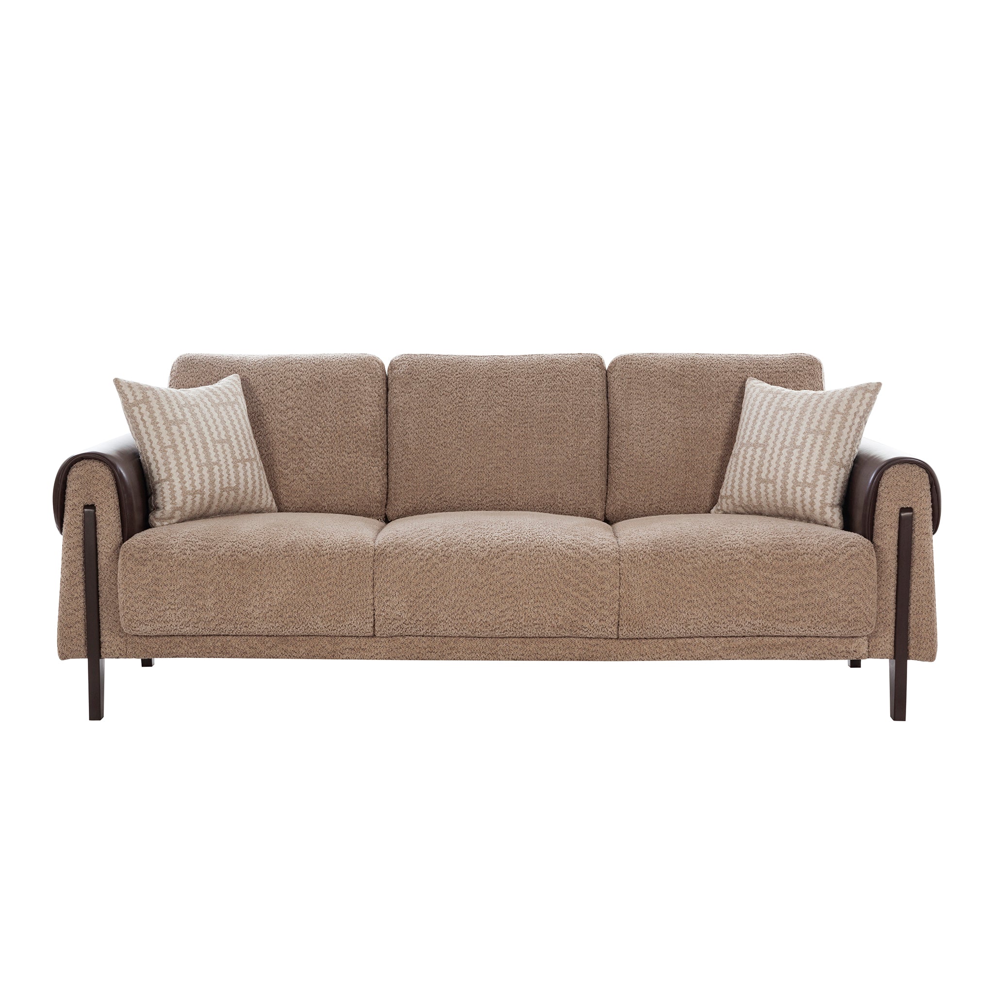 Arix Fabric 3 Seater Sofa Brown