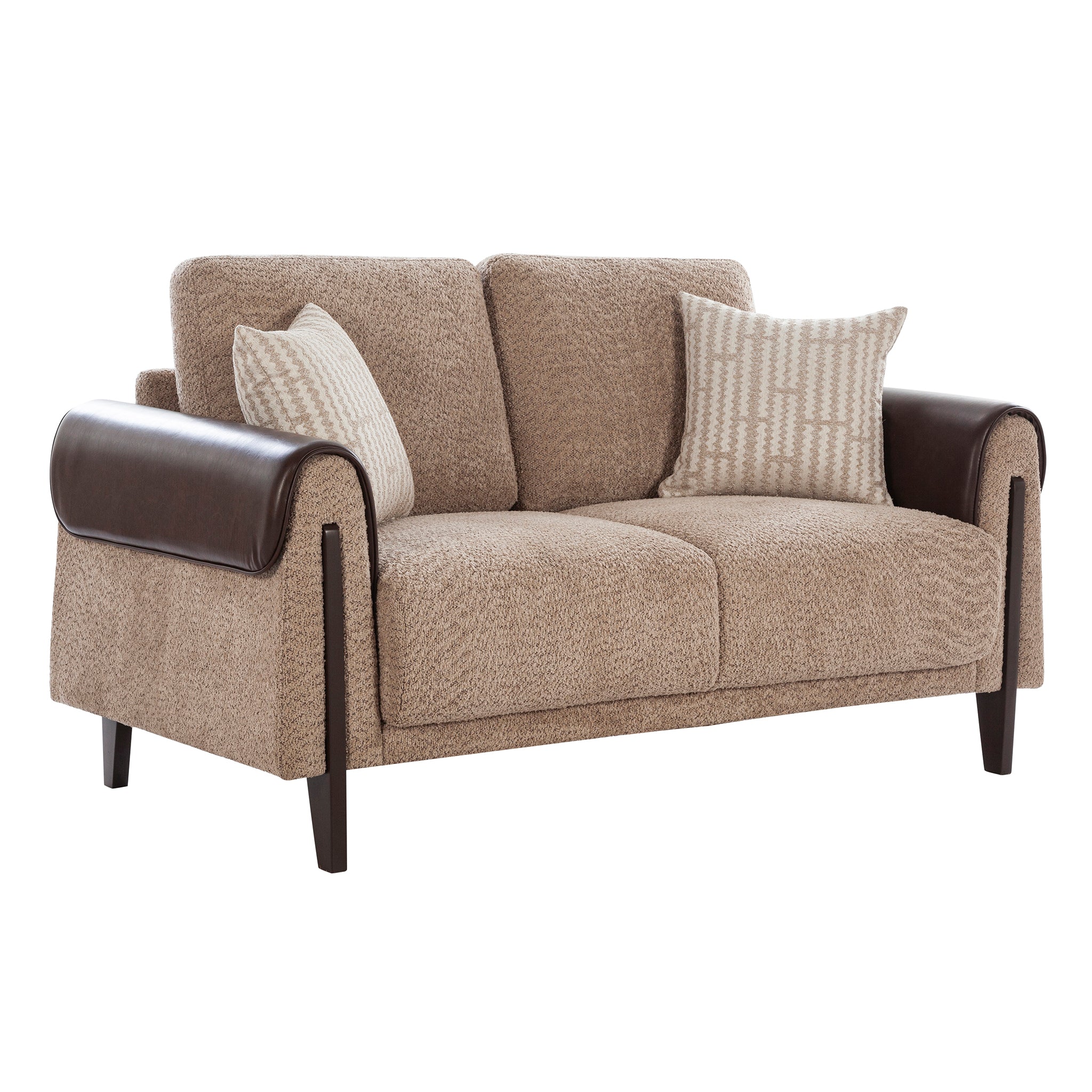 Arix Fabric Sofa Brown