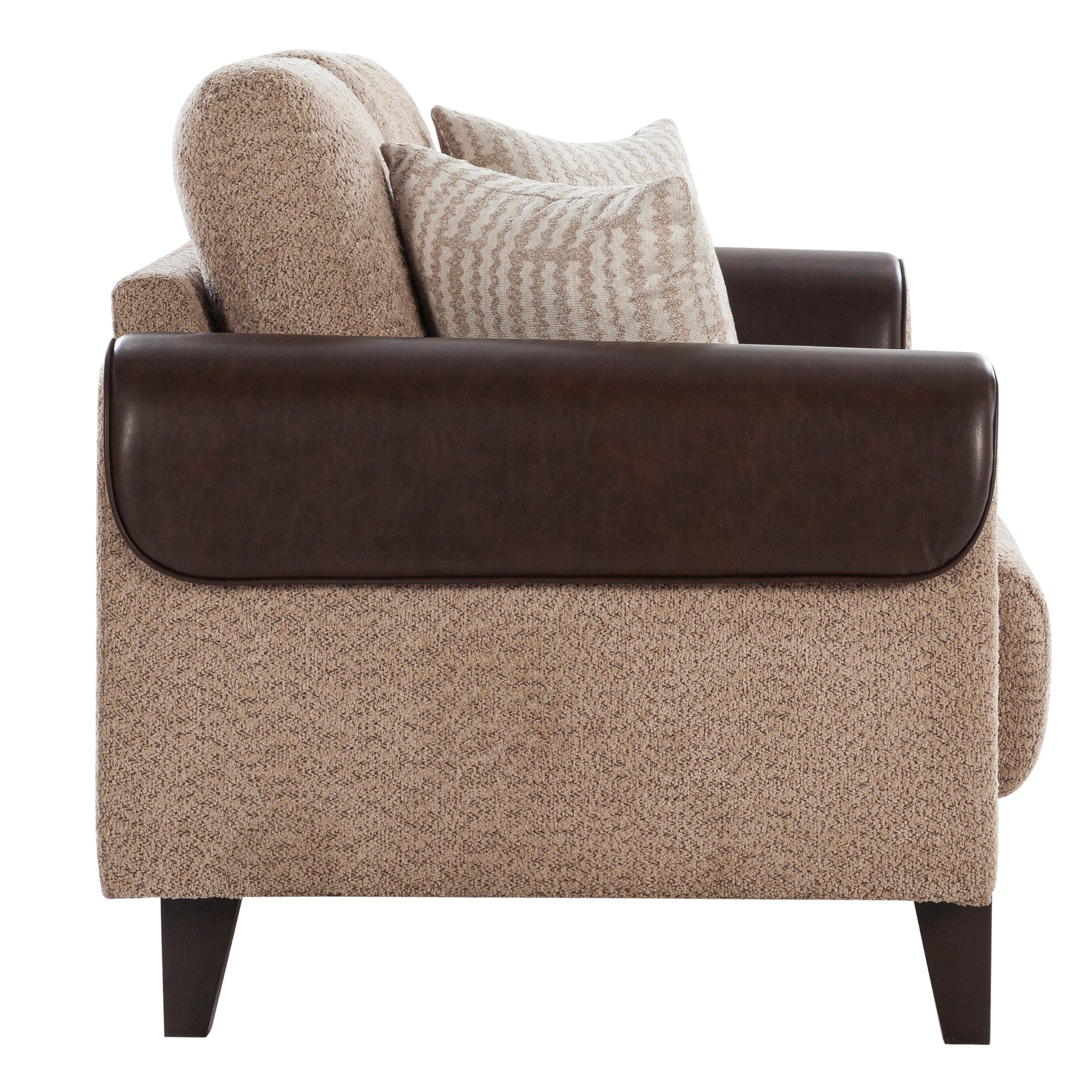 Arix Fabric 2 Seater Sofa Brown