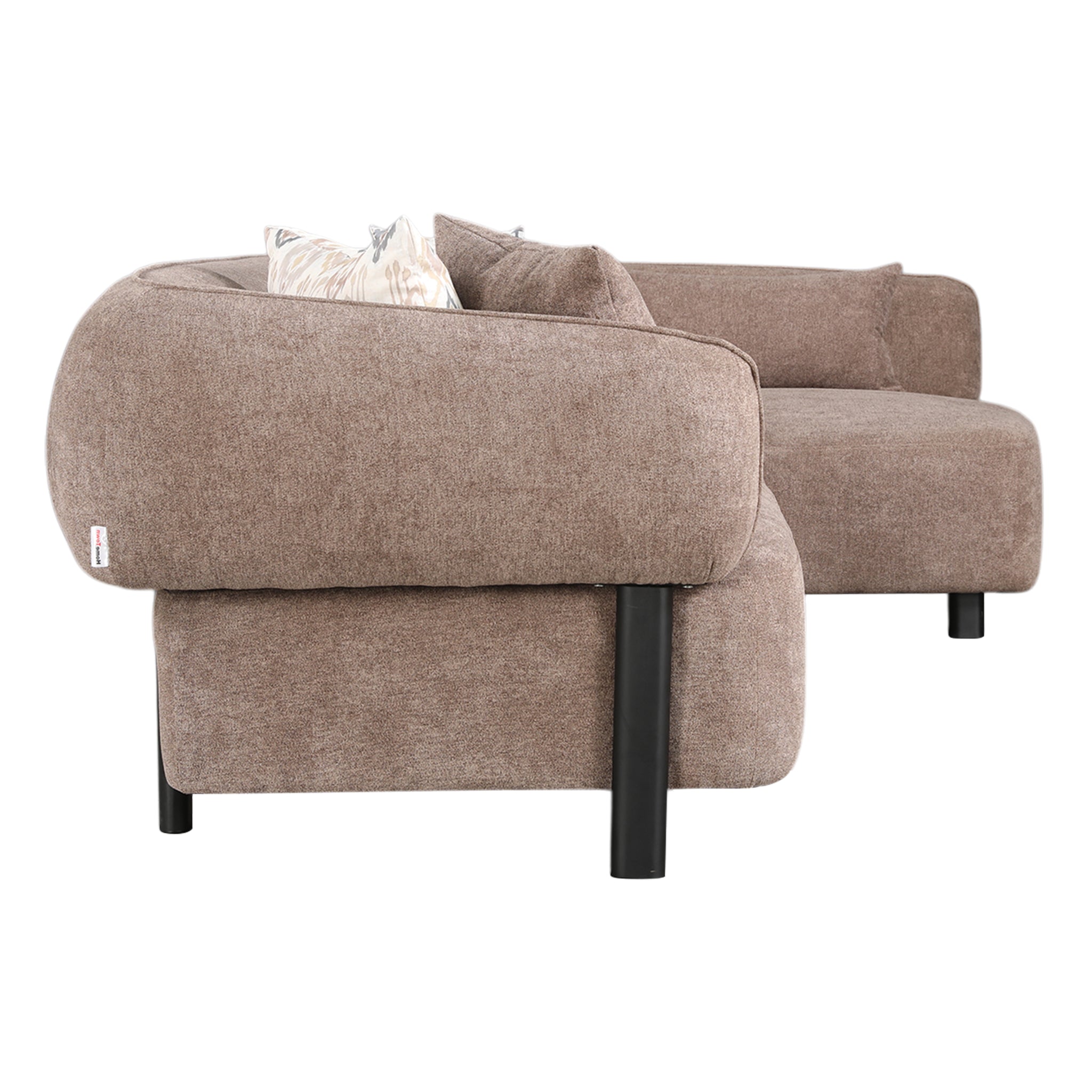KYOTO FABRIC LOUNGER LARGE DARK BROWN LH