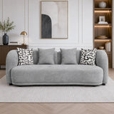 Elowen Fabric 3 Seater Sofa Steel Grey
