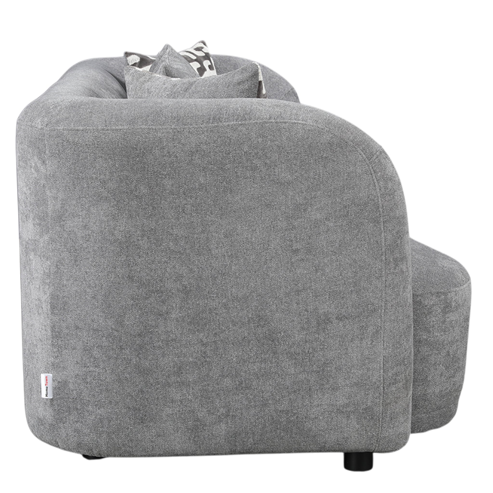 ELOWEN FABRIC 3 SEATER SOFA STEEL GREY