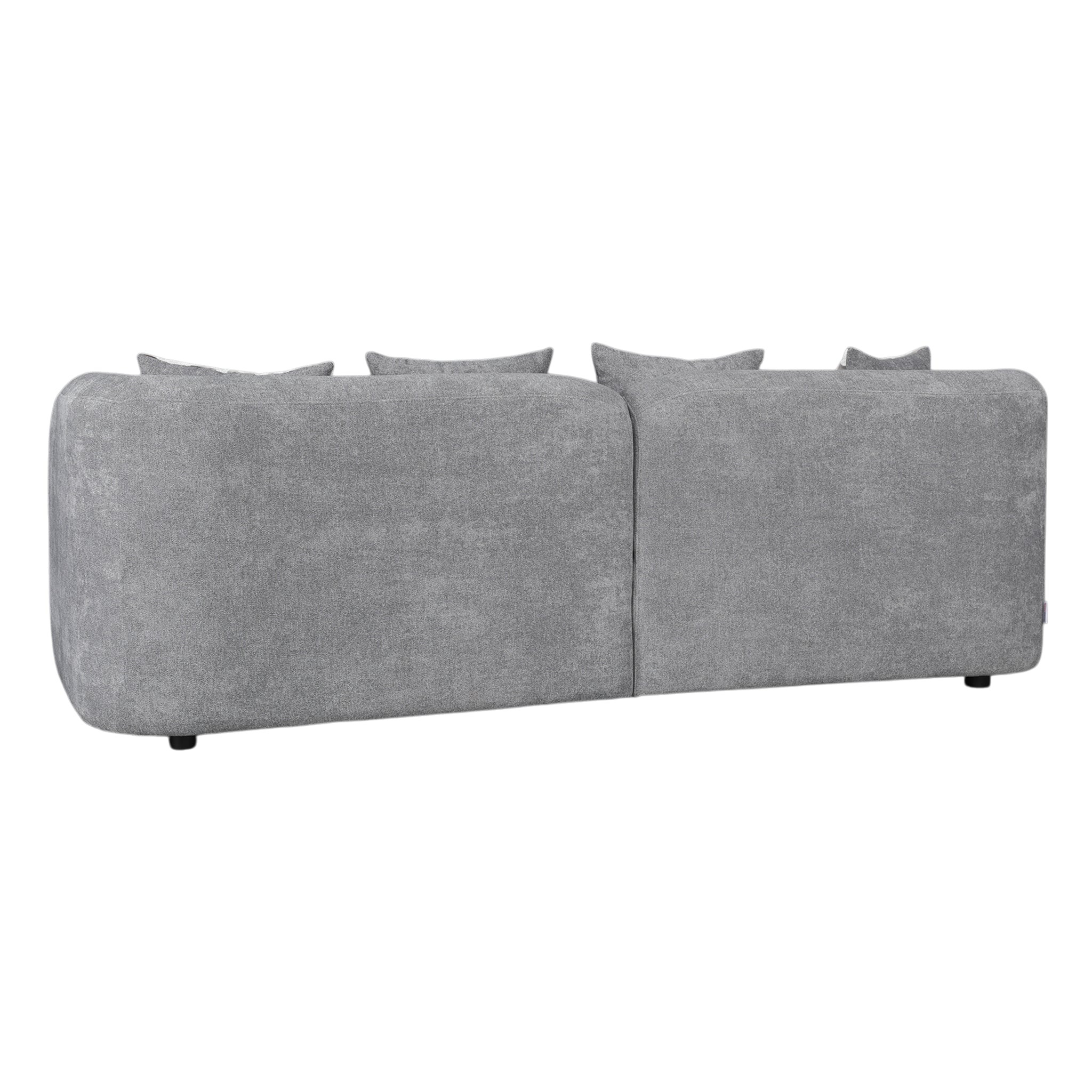 ELOWEN FABRIC 3 SEATER SOFA STEEL GREY