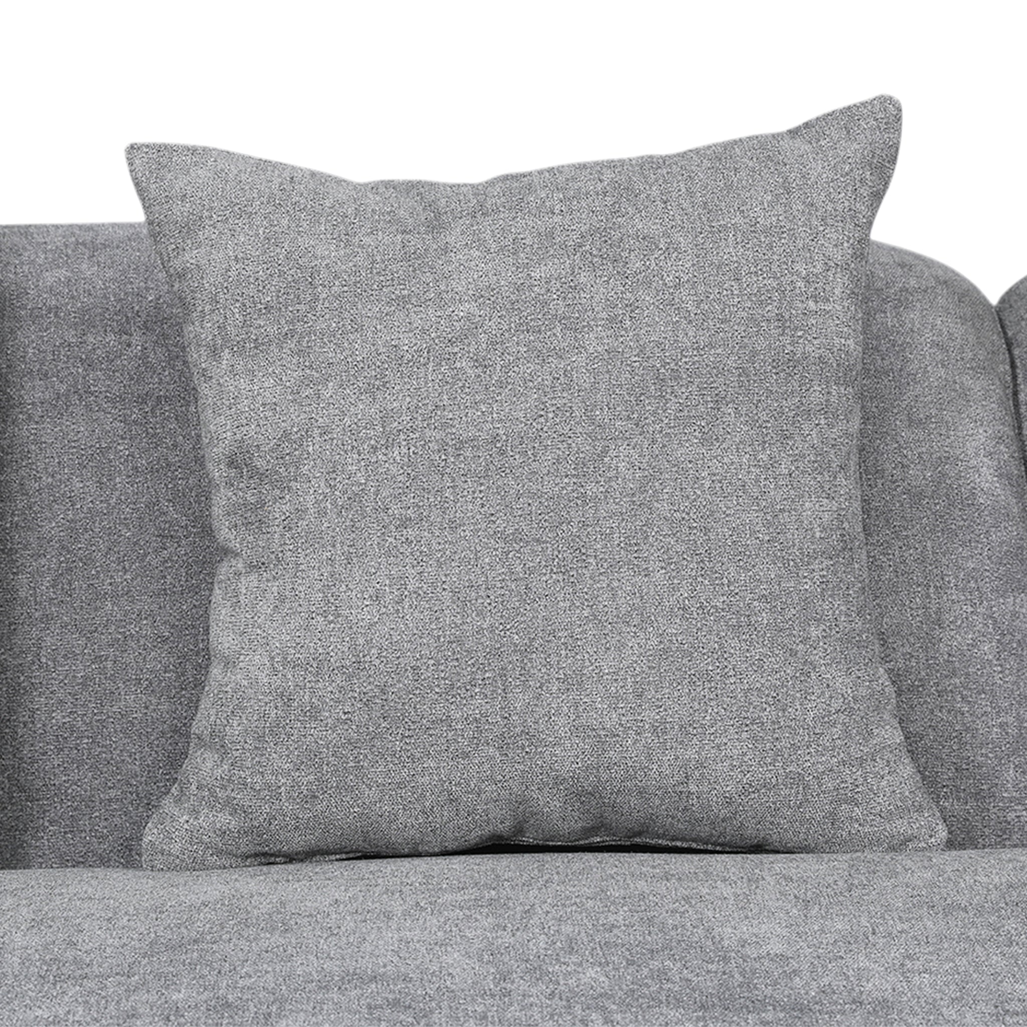 ELOWEN FABRIC 3 SEATER SOFA STEEL GREY