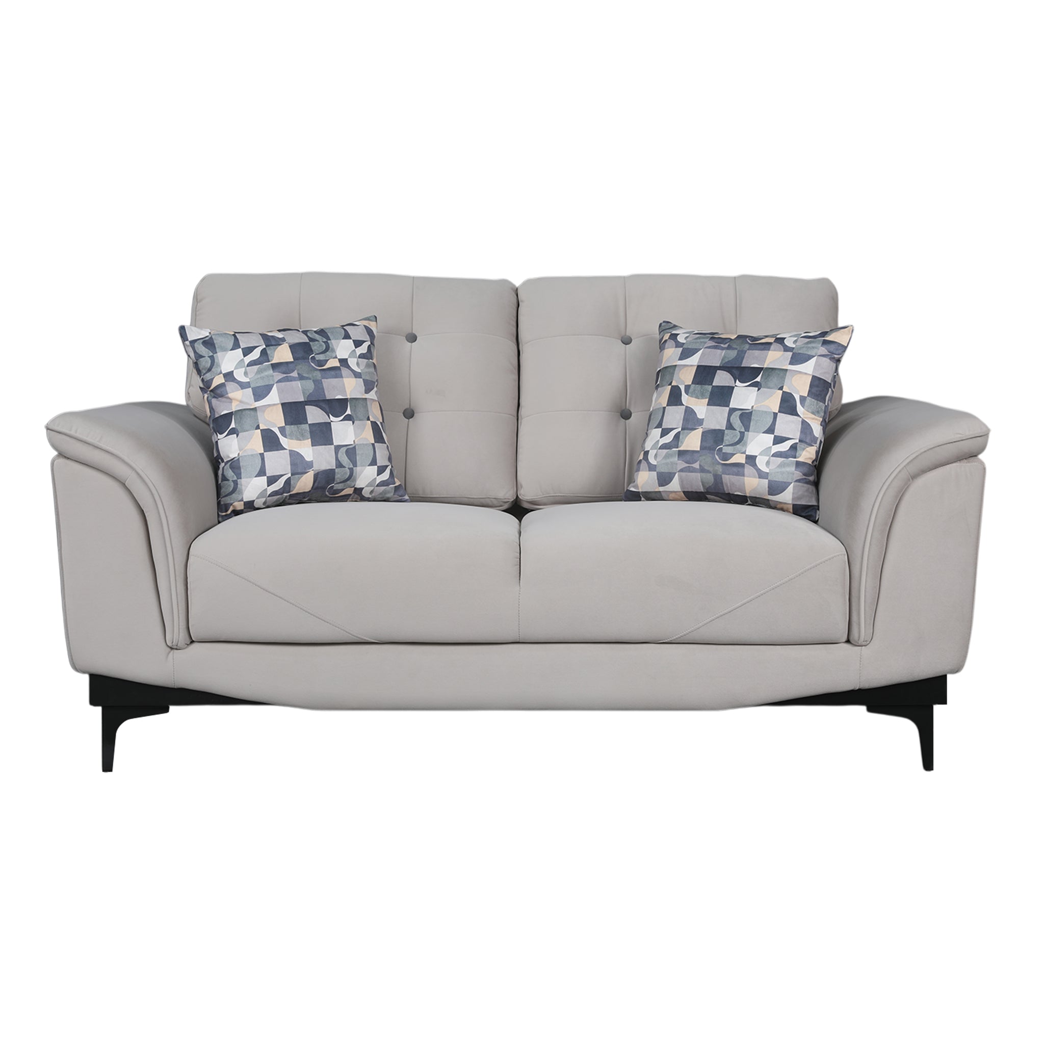 SANDORA VELVET SOFA L GREY