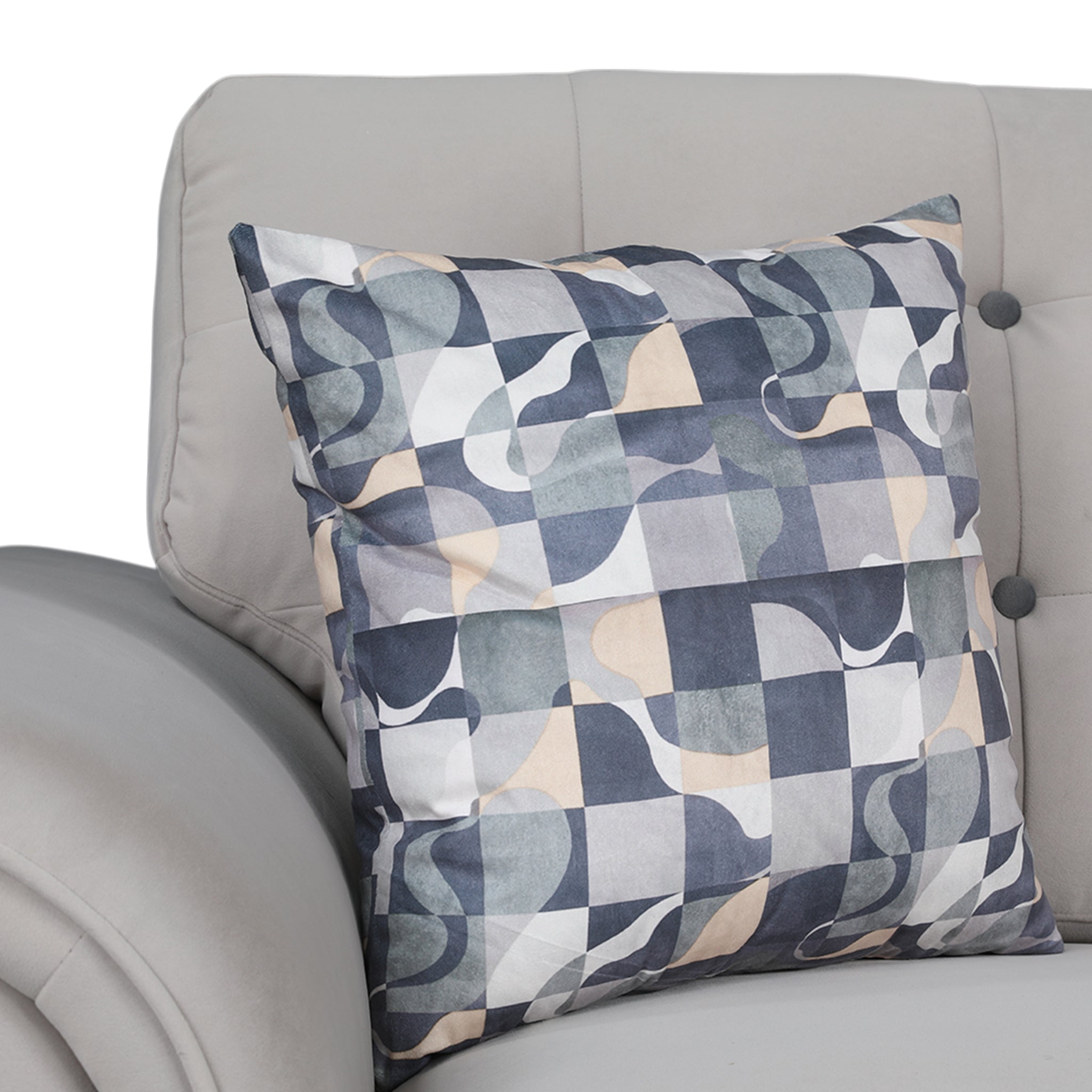 SANDORA VELVET SOFA L GREY