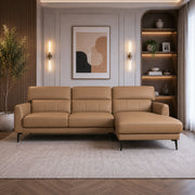 ZORINO HALF LEATHER LA LOUNGER DBROWN LH