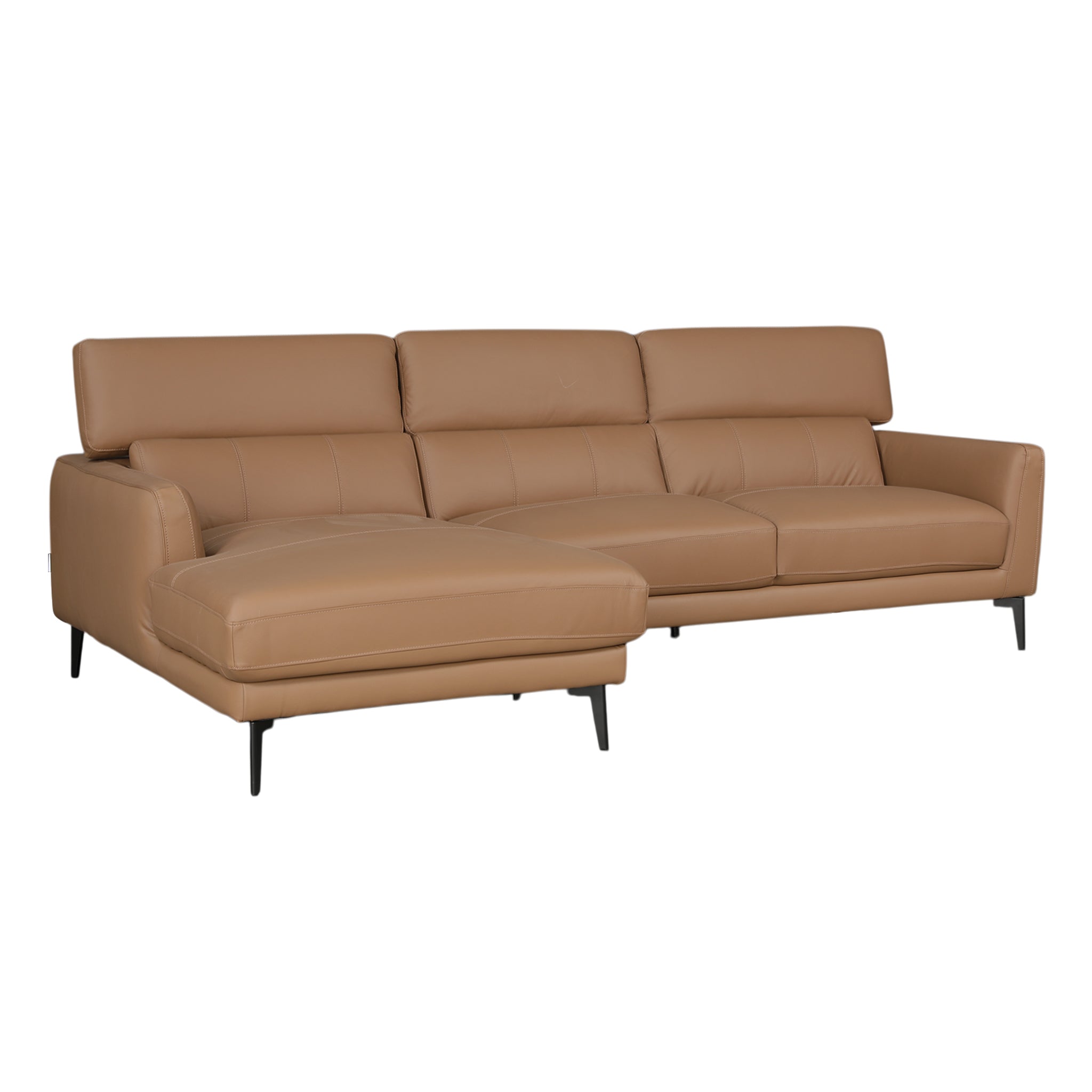 ZORINO HALF LEATHER LA LOUNGER DBROWN LH