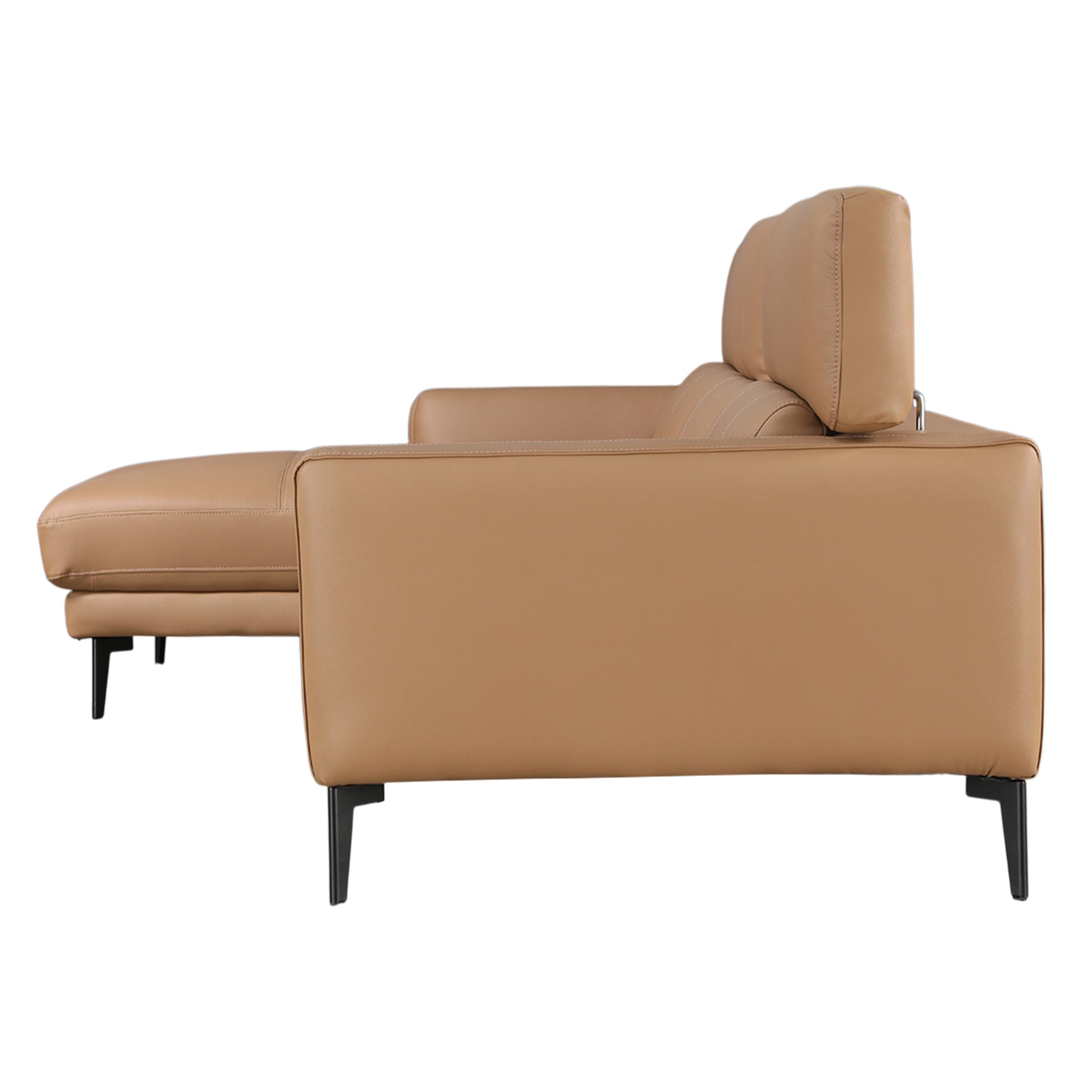 ZORINO HALF LEATHER LA LOUNGER DBROWN LH