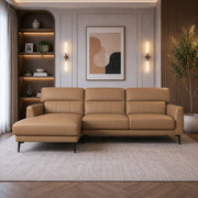ZORINO HALF LEATHER LA LOUNGER DBROWN RH