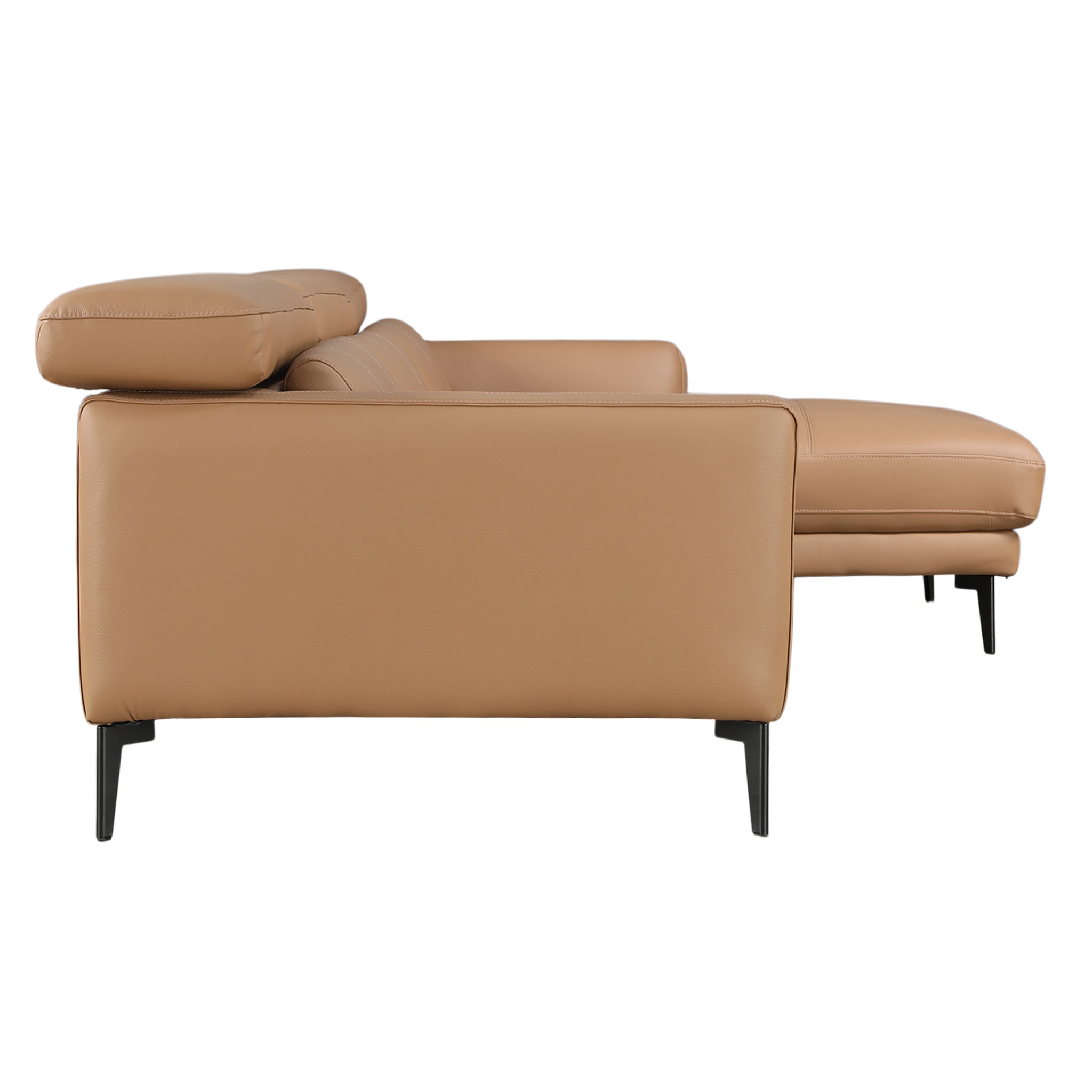 ZORINO HALF LEATHER LA LOUNGER DBROWN RH