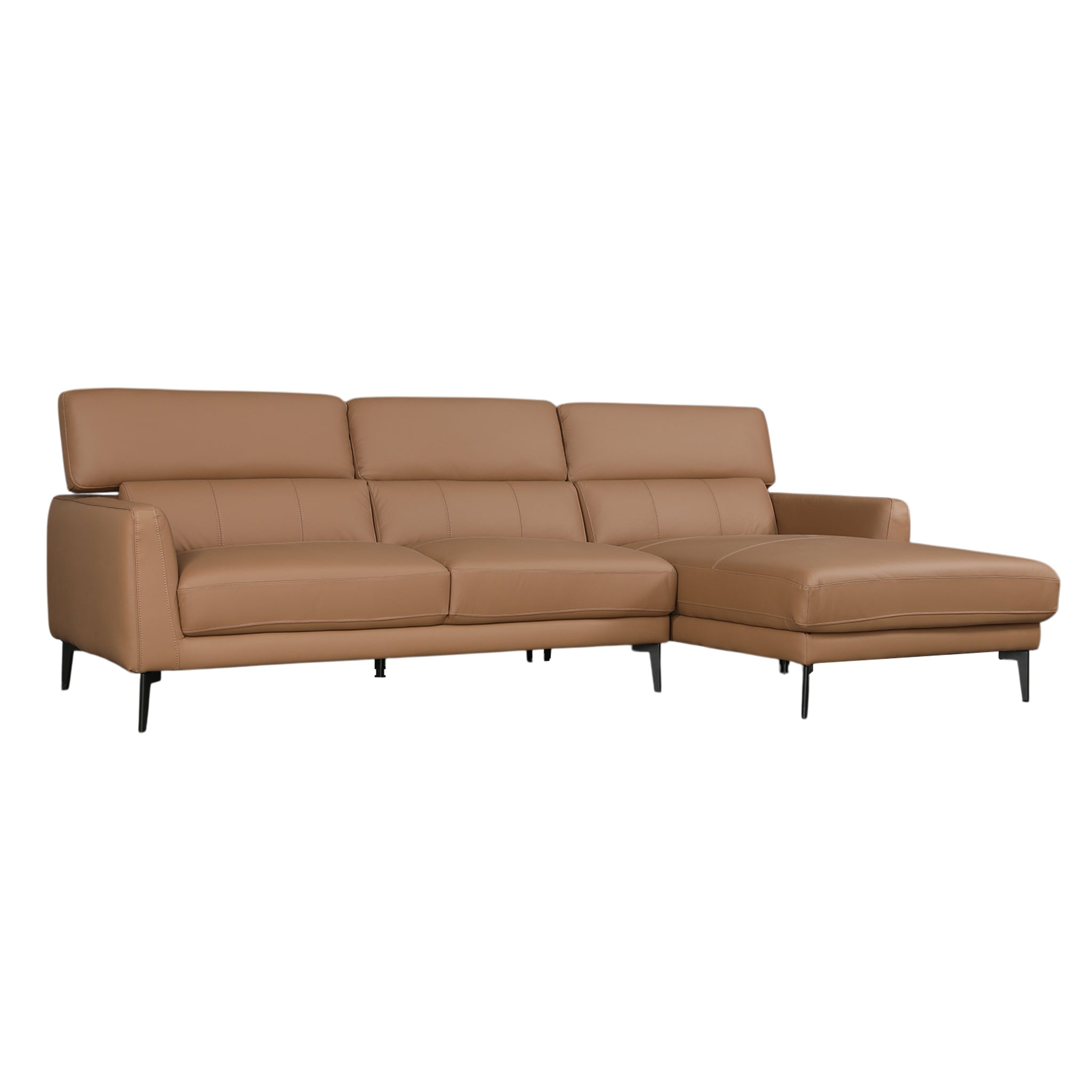 ZORINO HALF LEATHER LA LOUNGER DBROWN RH