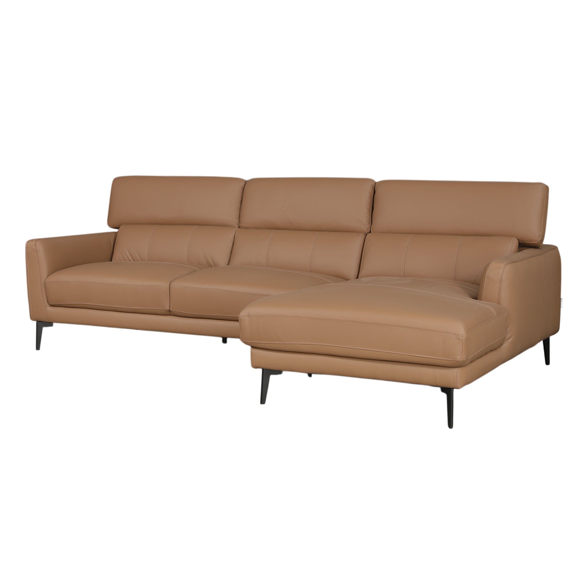 ZORINO HALF LEATHER LA LOUNGER DBROWN RH