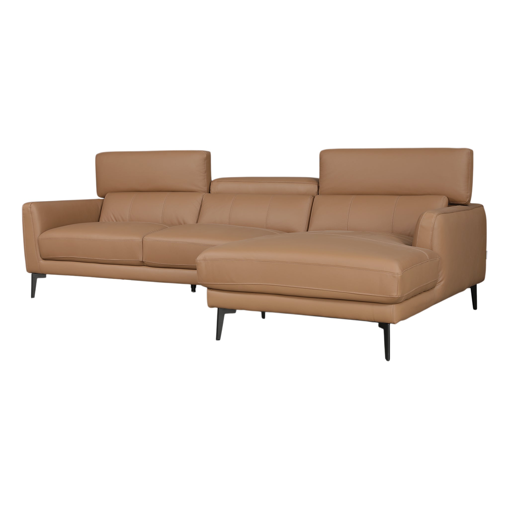 ZORINO HALF LEATHER LA LOUNGER DBROWN RH