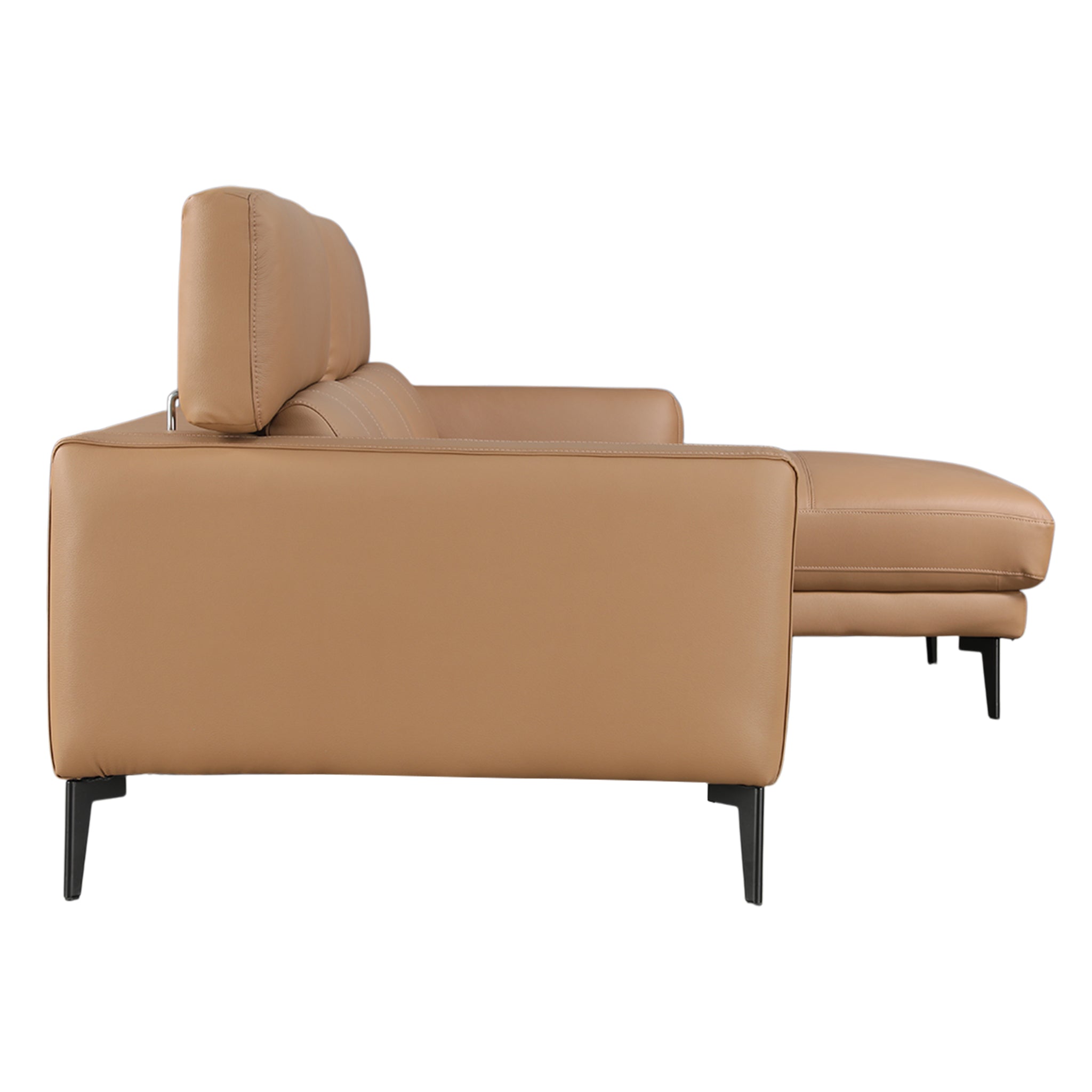 ZORINO HALF LEATHER LA LOUNGER DBROWN RH
