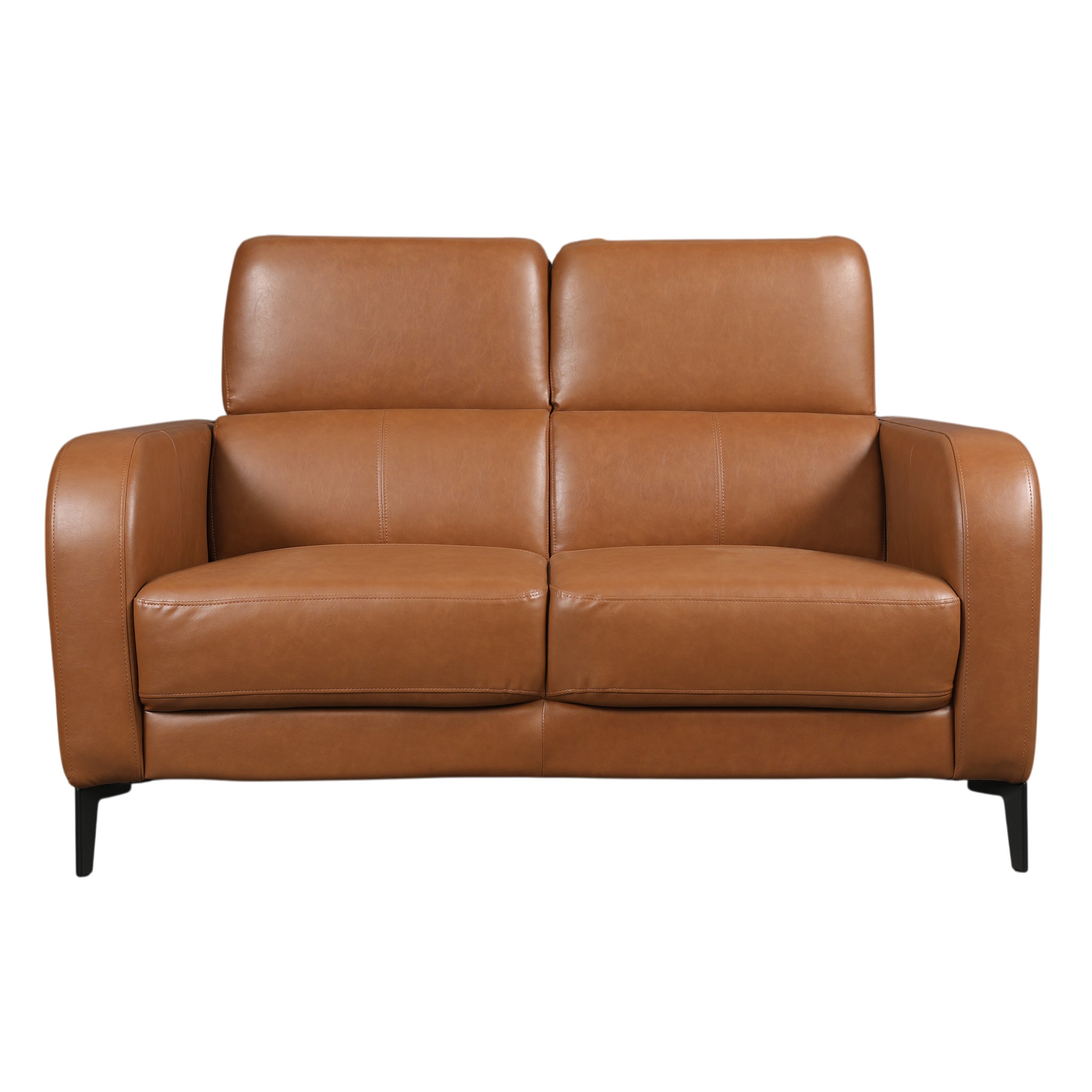 CALISTA LEATHERETTE SOFA BROWN