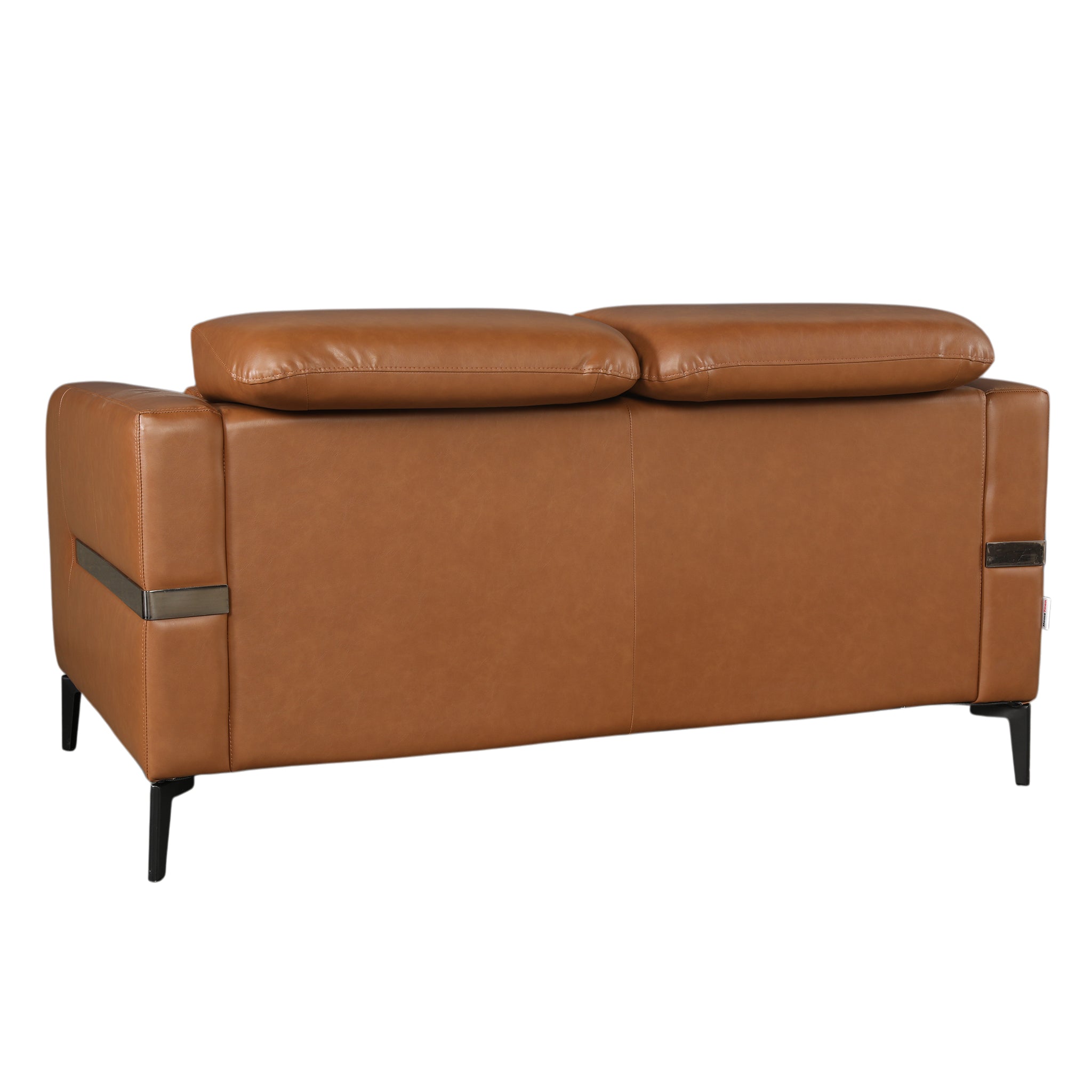 CALISTA LEATHERETTE SOFA BROWN