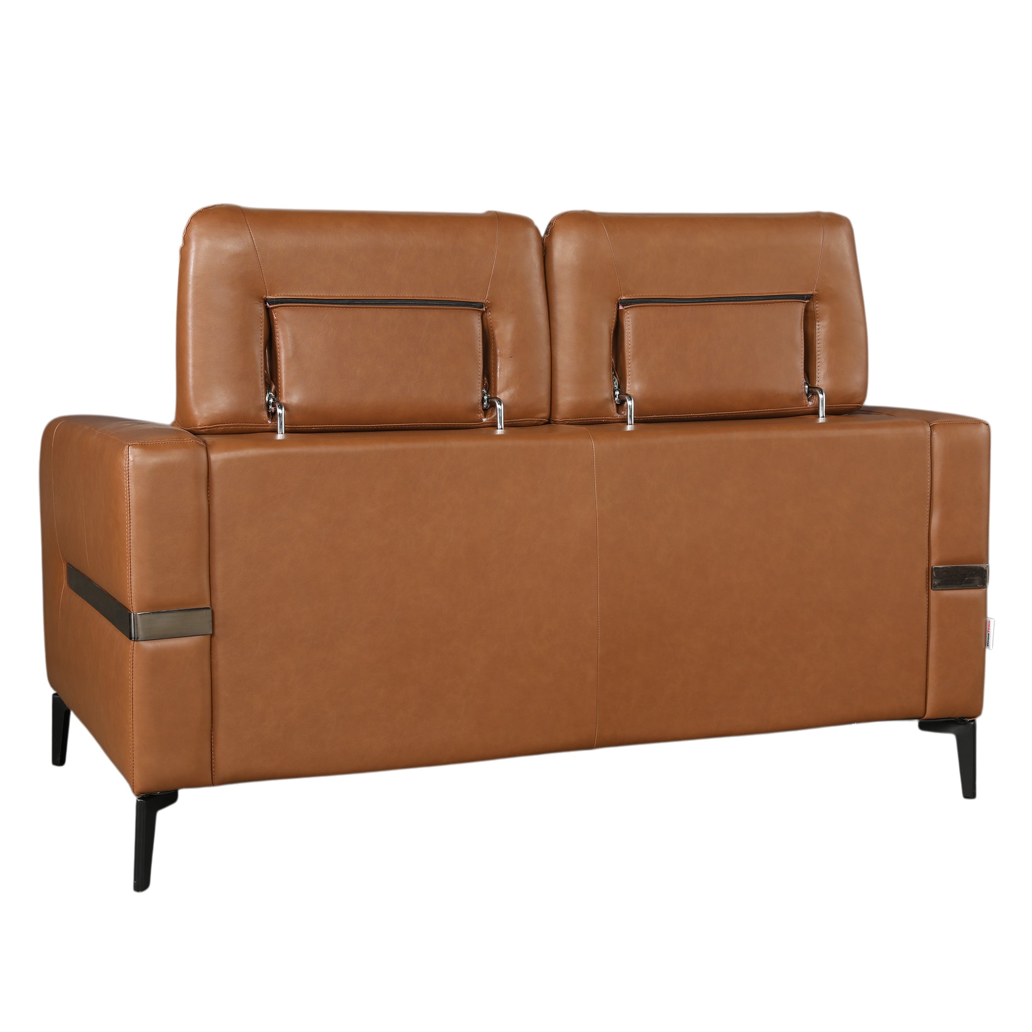 CALISTA LEATHERETTE SOFA BROWN