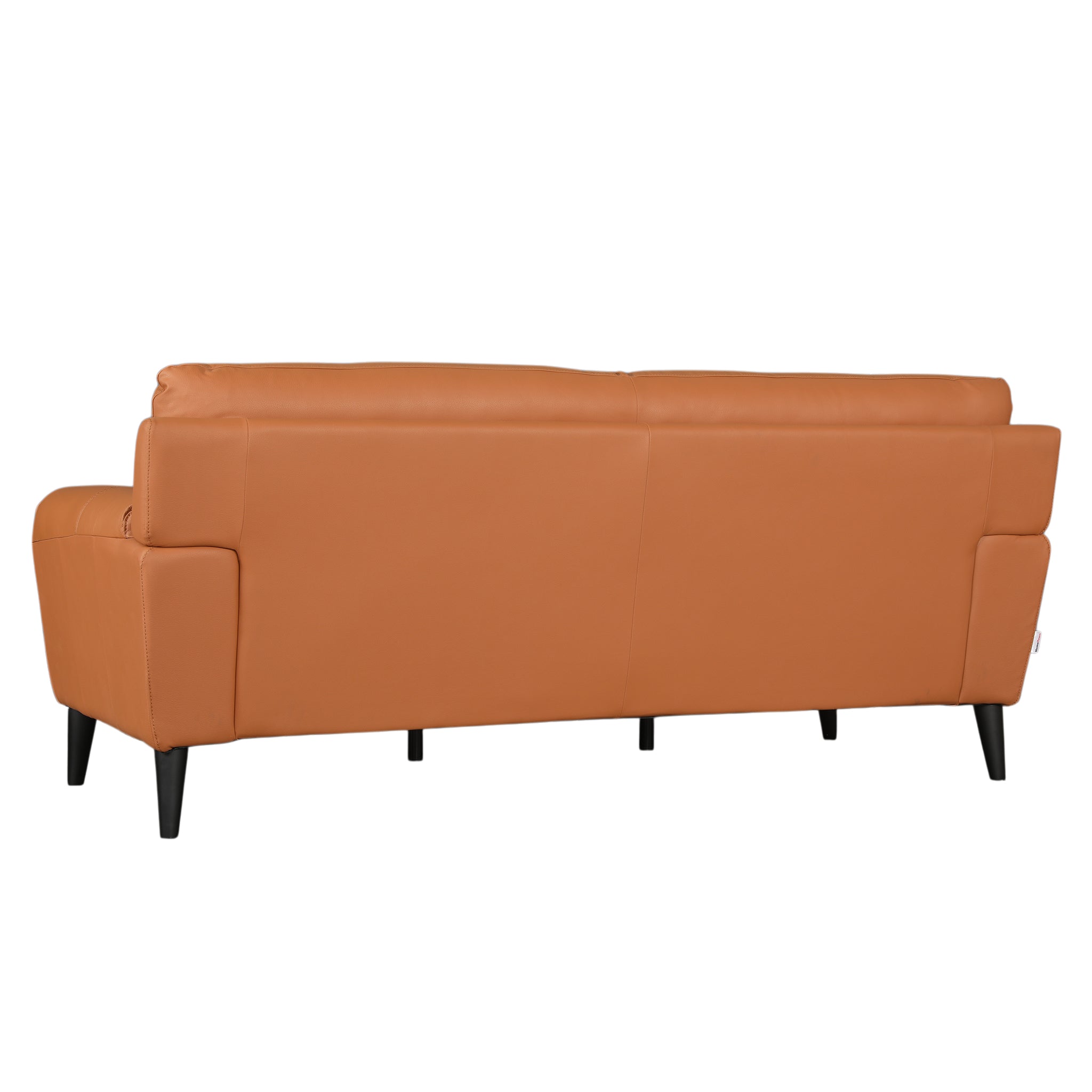 SERENO HALF LEATHER 3 SEATER SOFA TAN