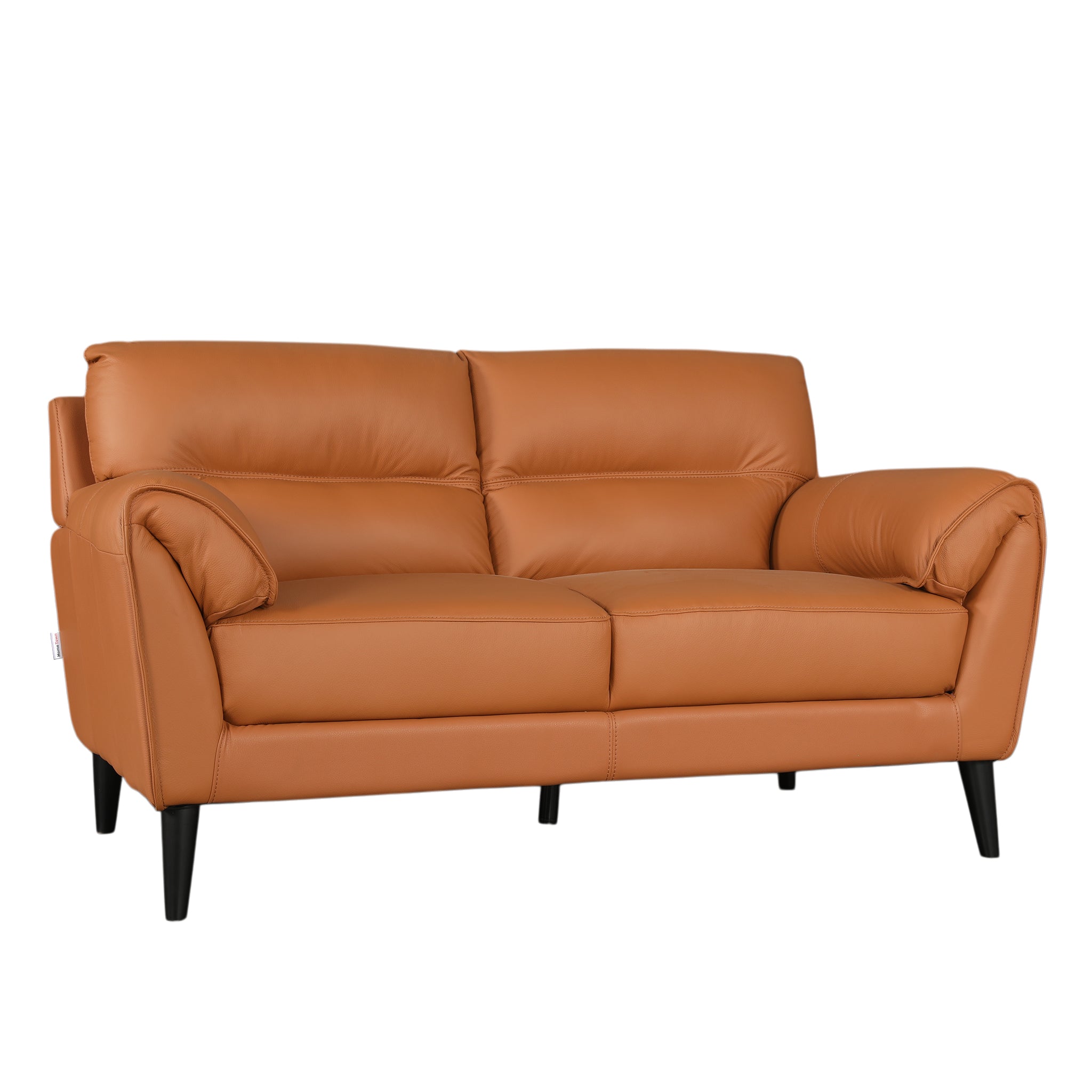 SERENO HALF LEATHER 2 SEATER SOFA TAN