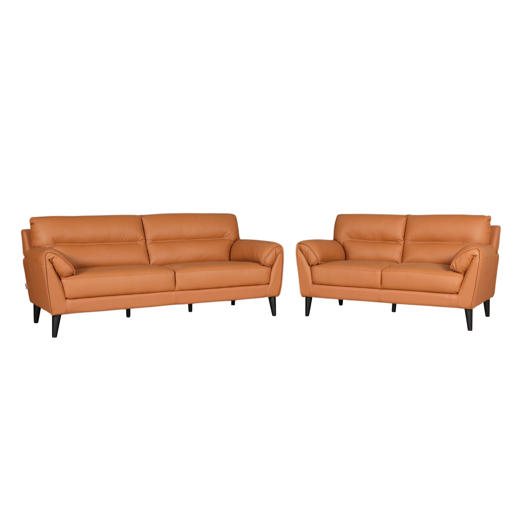 SERENO HALF LEATHER SOFA TAN