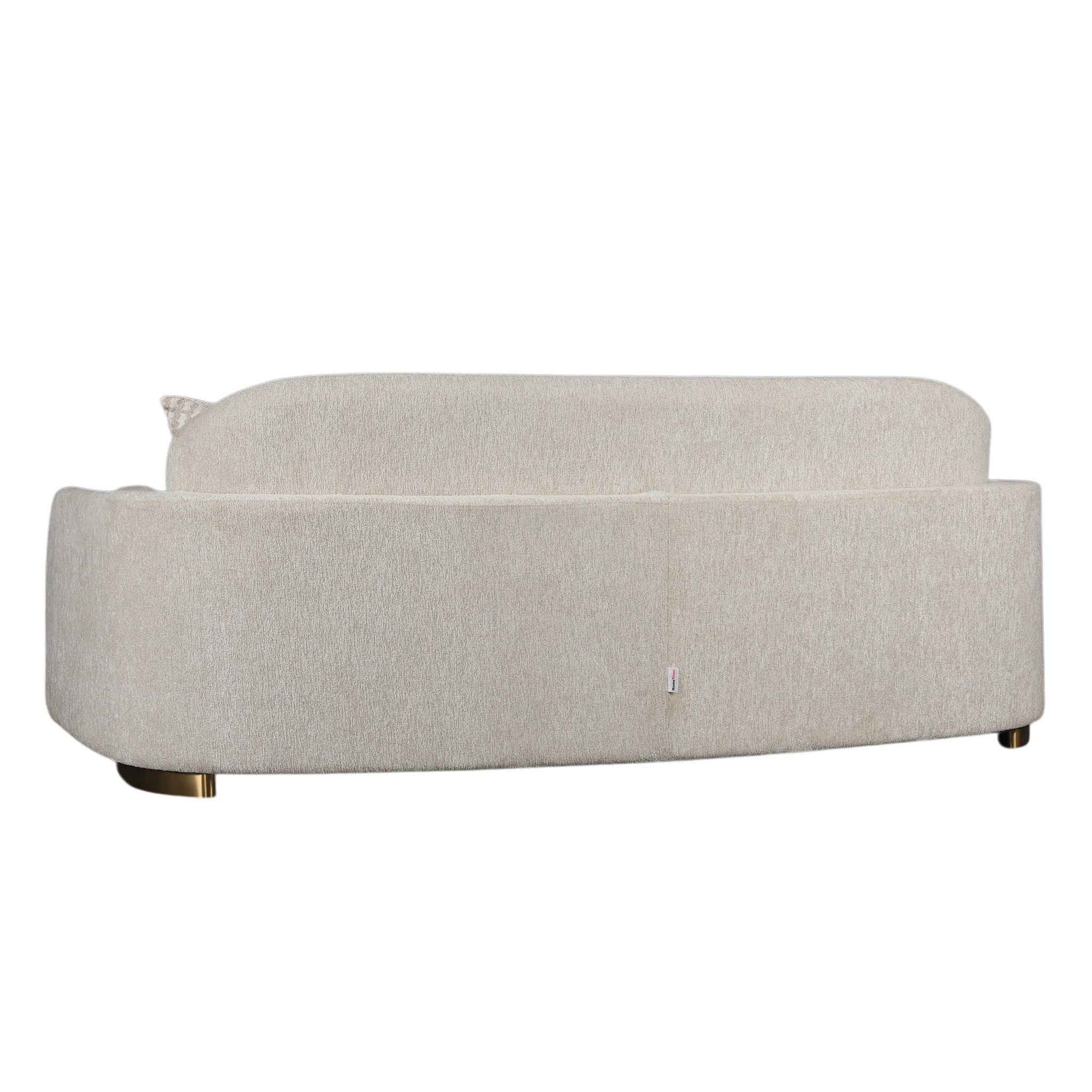 KINGS FABRIC 3 SEATER SOFA BEIGE & GOLD